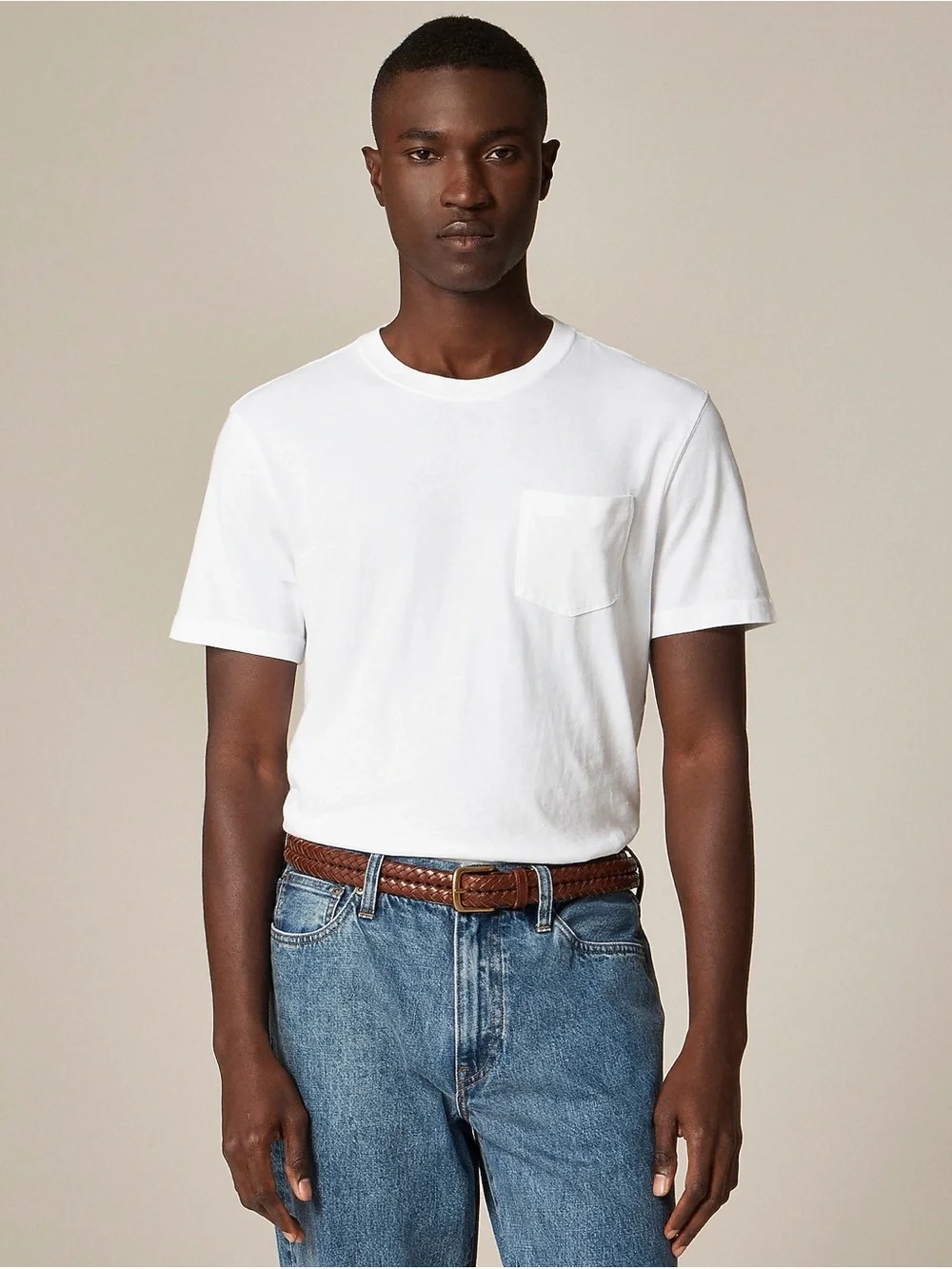J.Crew Vintage-wash cotton pocket T-shirt size XL NWT